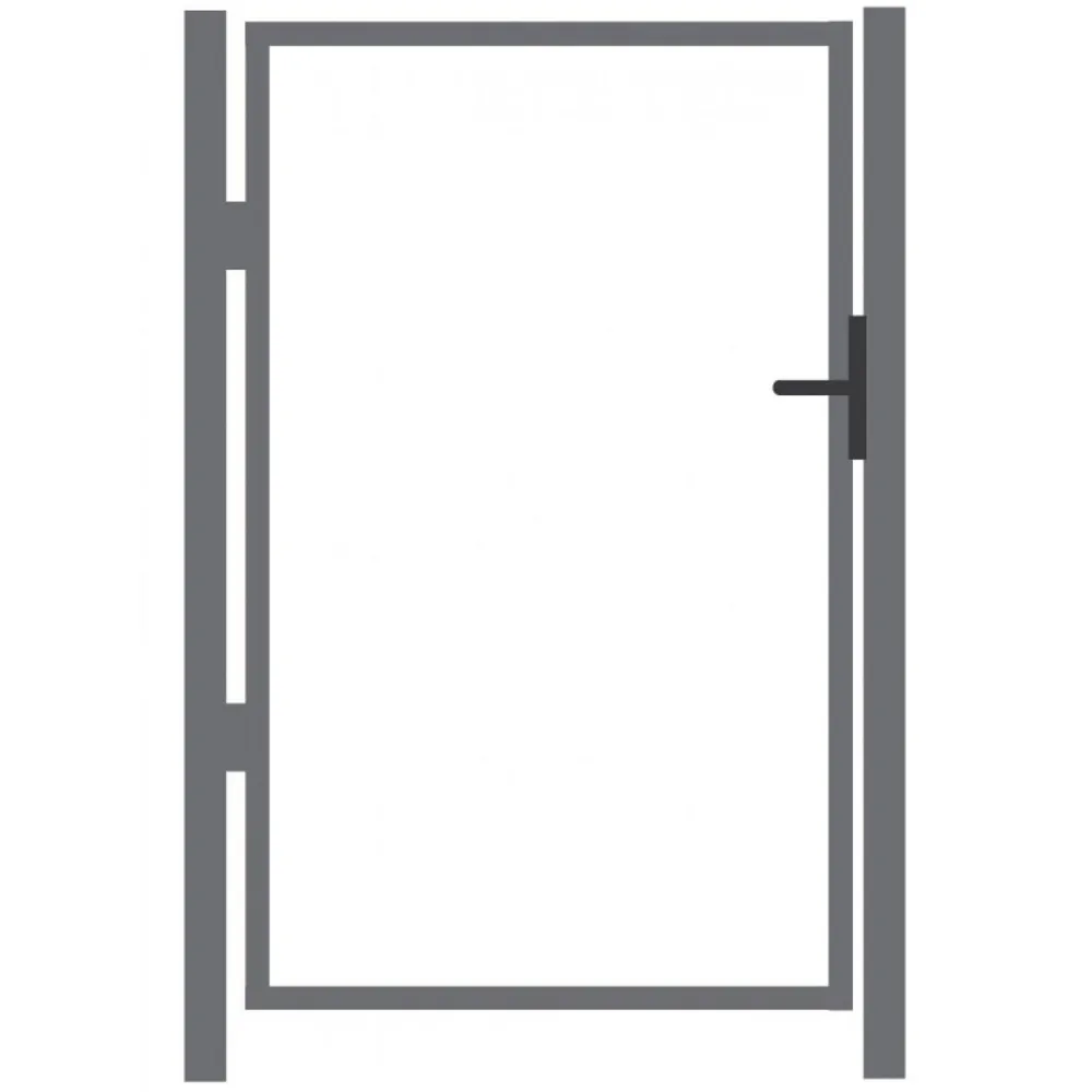 Outlet AB Polar Käyntiportin sinkitty runko korkeus 150 cm leveys 100 cm