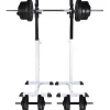 Clearance FinePRICE Kyykkyteline levytanko- ja käsipainosarjalla, 60.5kg