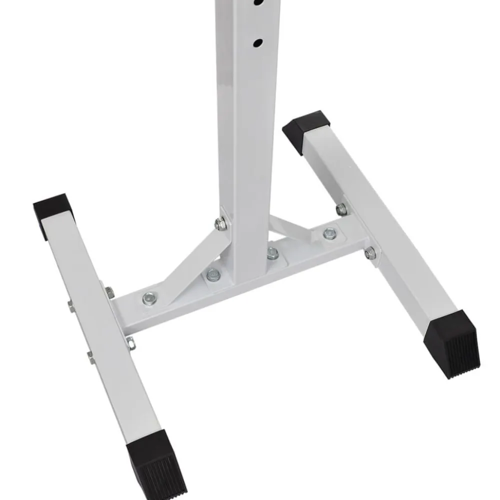 Clearance FinePRICE Kyykkyteline levytanko- ja käsipainosarjalla, 60.5kg