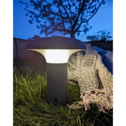 Best House Nordic Ladattava pöytävalaisin Ramsey, ø17cm, sisä- ja ulkokäyttöön, harmaa