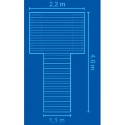 Outlet Norppa Laituri Pikku-Kuutti, 1.1x2.4m + 2.2x1.6m