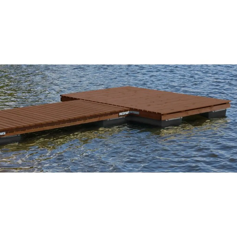 Best Inora Laituriponttoni Nassikka 35x35x120 cm harmaa