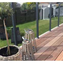 Outlet Hortus Lasikaidepaneeli alumiinitolpille 100x90cm
