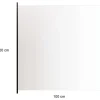 Hortus Lasikaidepaneeli alumiinitolpille 100x100cm kirkas lasi
