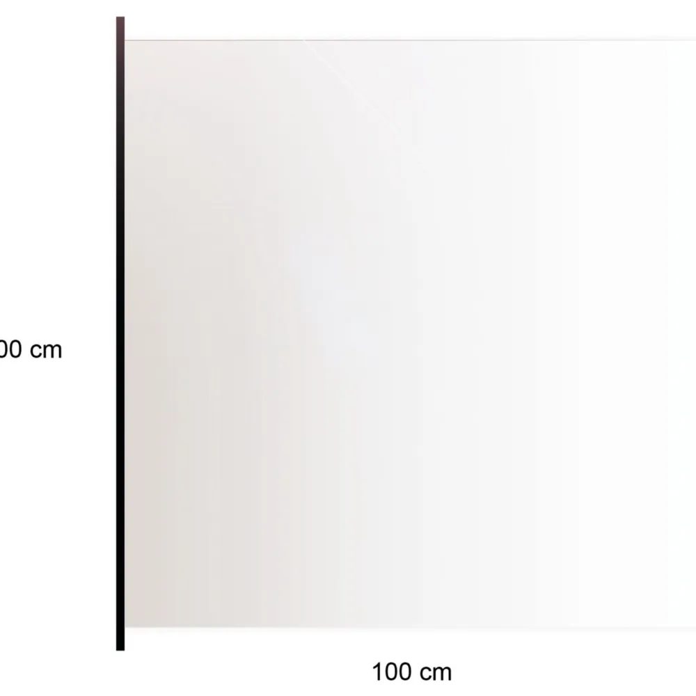 Hortus Lasikaidepaneeli alumiinitolpille 100x100cm kirkas lasi