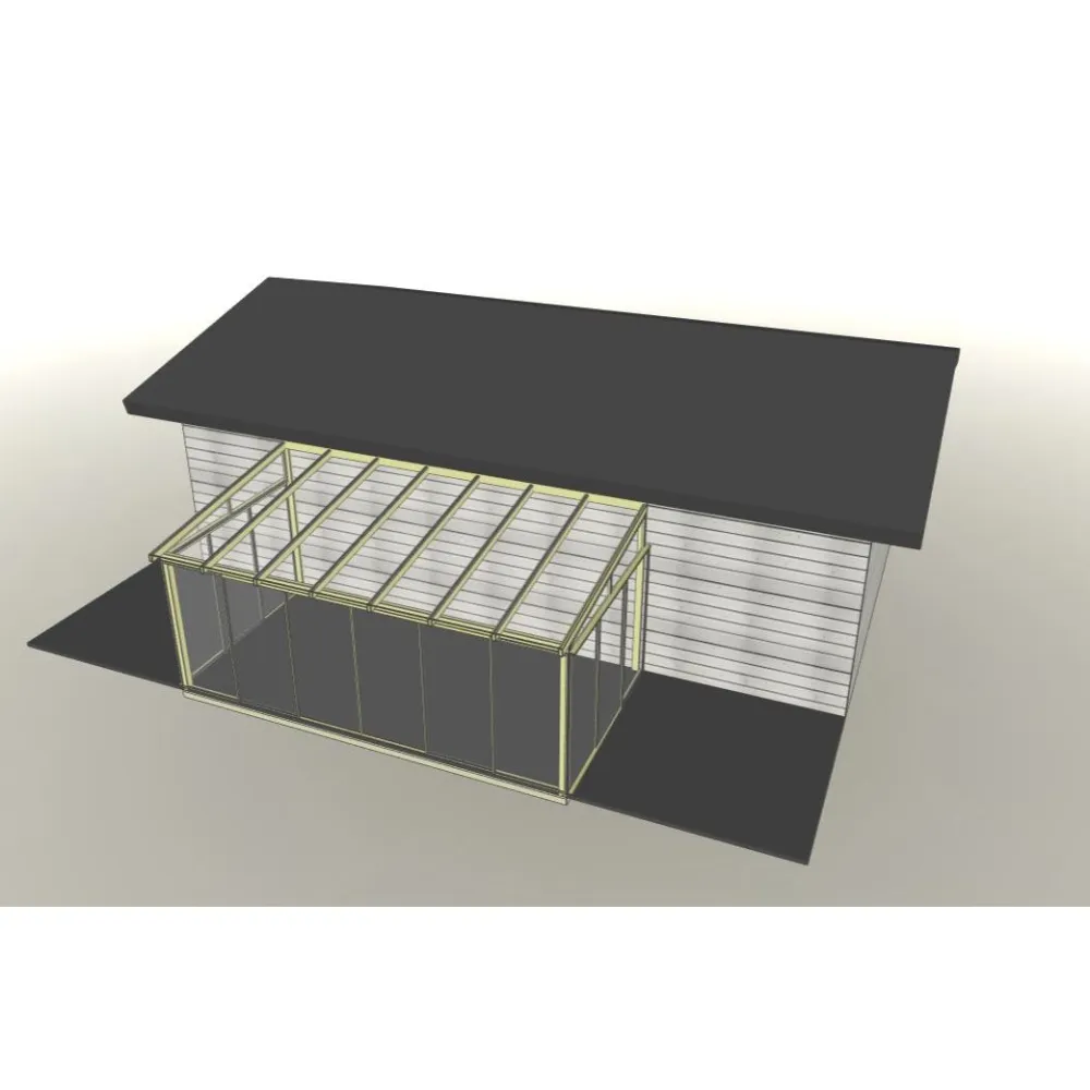 Online Maakunnan Lasi Lasiterassi 4x2,5 4000x2500 mm eri värejä