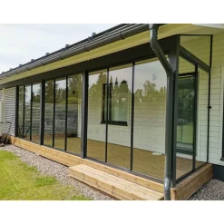 Clearance Maakunnan Lasi Lasiterassi 6x3 6000x3000 mm eri värejä