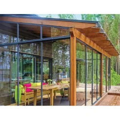 Clearance Maakunnan Lasi Lasiterassi 6x3 6000x3000 mm eri värejä