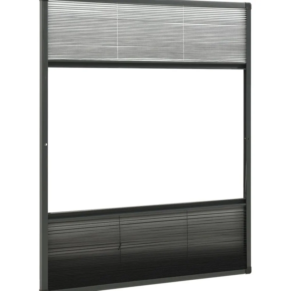 Sale FinePRICE Laskostettu hyönteisverkko ikkunaan alumiini 60x80 cm kaihdin