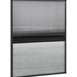 Sale FinePRICE Laskostettu hyönteisverkko ikkunaan alumiini 60x80 cm kaihdin