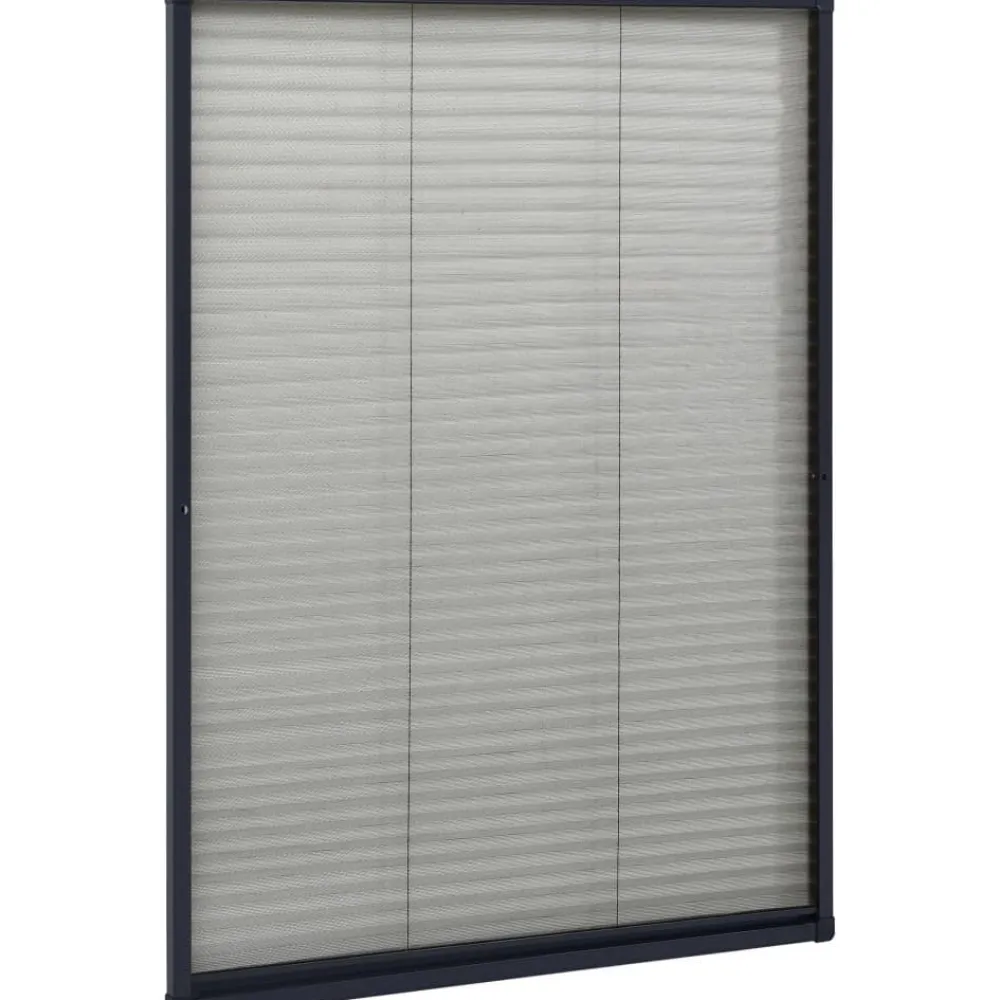 Online FinePRICE Laskostettu hyönteisverkko ikkunaan alumiini 80x160 cm