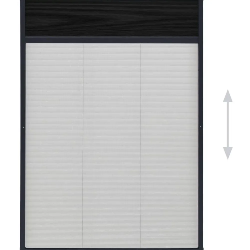 Online FinePRICE Laskostettu hyönteisverkko ikkunaan alumiini 80x160 cm