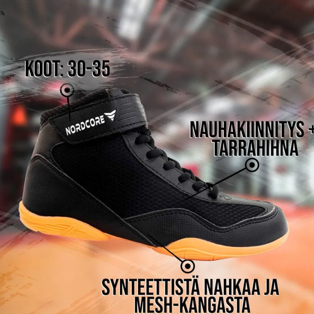 Discount Nordcore Lasten Painikengät Core, musta, eri kokoja
