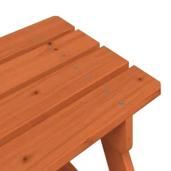 Sale FinePRICE Lasten piknikpöytä, 4 lapselle, aurinkovarjoreikä, täysi kuusi, eri värejä (38276)