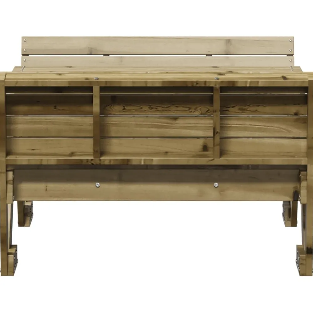 Outlet FinePRICE Lasten piknikpöytä 88x122x58 cm, eri materiaaleja ja värejä (33989)
