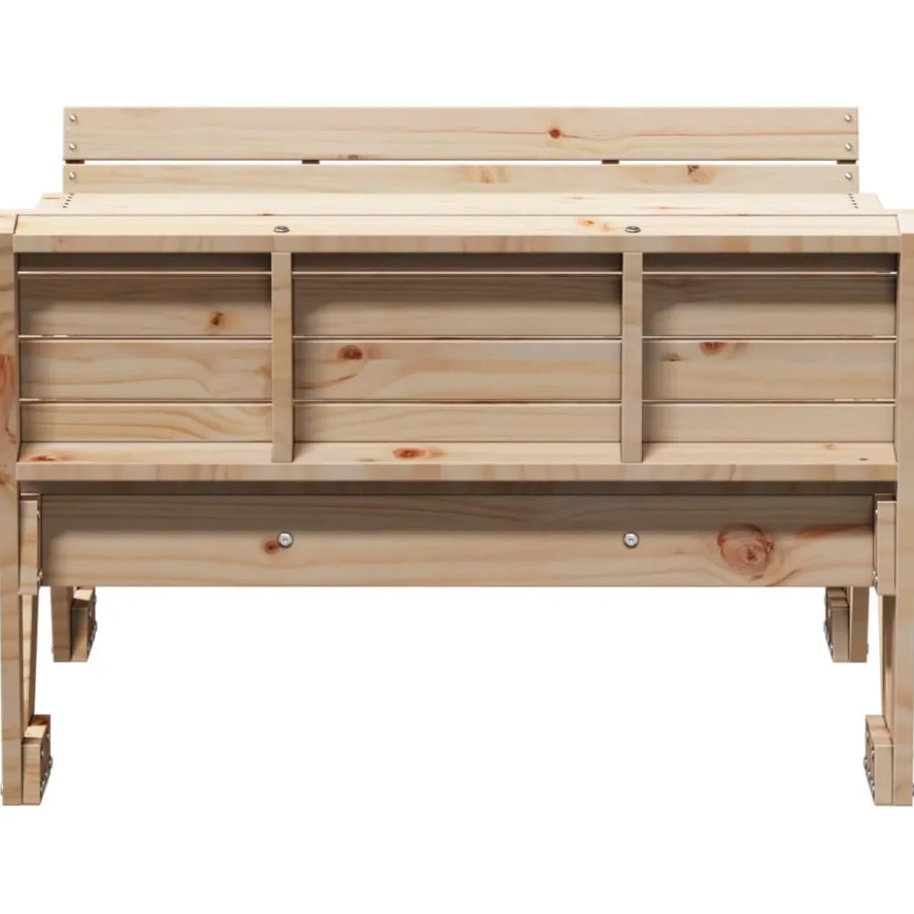 Outlet FinePRICE Lasten piknikpöytä 88x122x58 cm, eri materiaaleja ja värejä (33989)