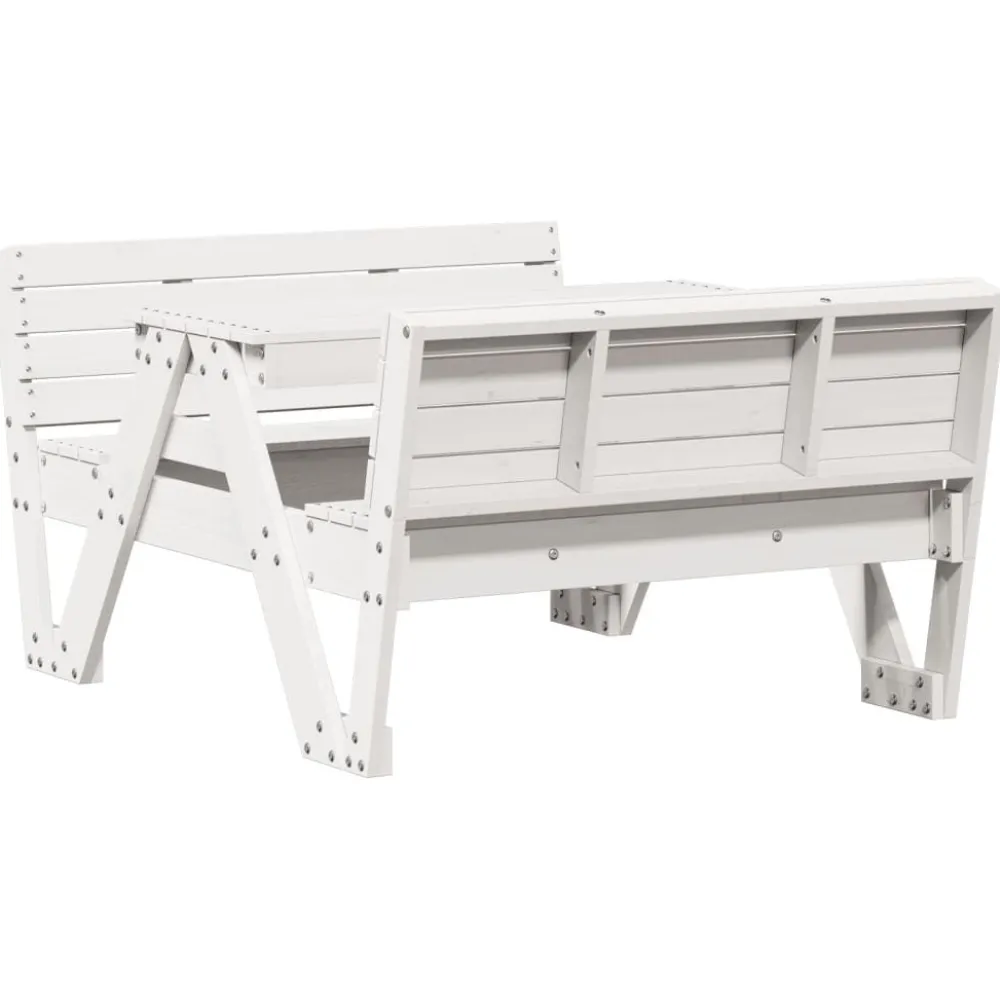 Outlet FinePRICE Lasten piknikpöytä 88x122x58 cm, eri materiaaleja ja värejä (33989)