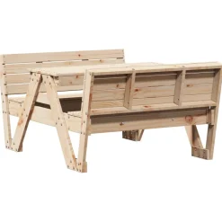 Outlet FinePRICE Lasten piknikpöytä 88x122x58 cm, eri materiaaleja ja värejä (33989)