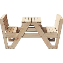 Outlet FinePRICE Lasten piknikpöytä 88x122x58 cm, eri materiaaleja ja värejä (33989)