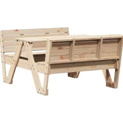 Outlet FinePRICE Lasten piknikpöytä 88x122x58 cm, eri materiaaleja ja värejä (33989)