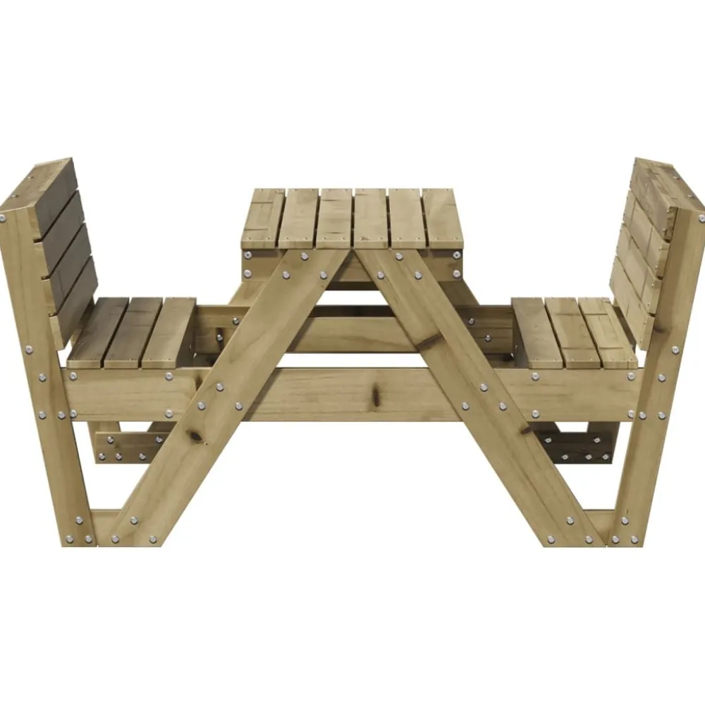 Outlet FinePRICE Lasten piknikpöytä 88x122x58 cm, eri materiaaleja ja värejä (33989)