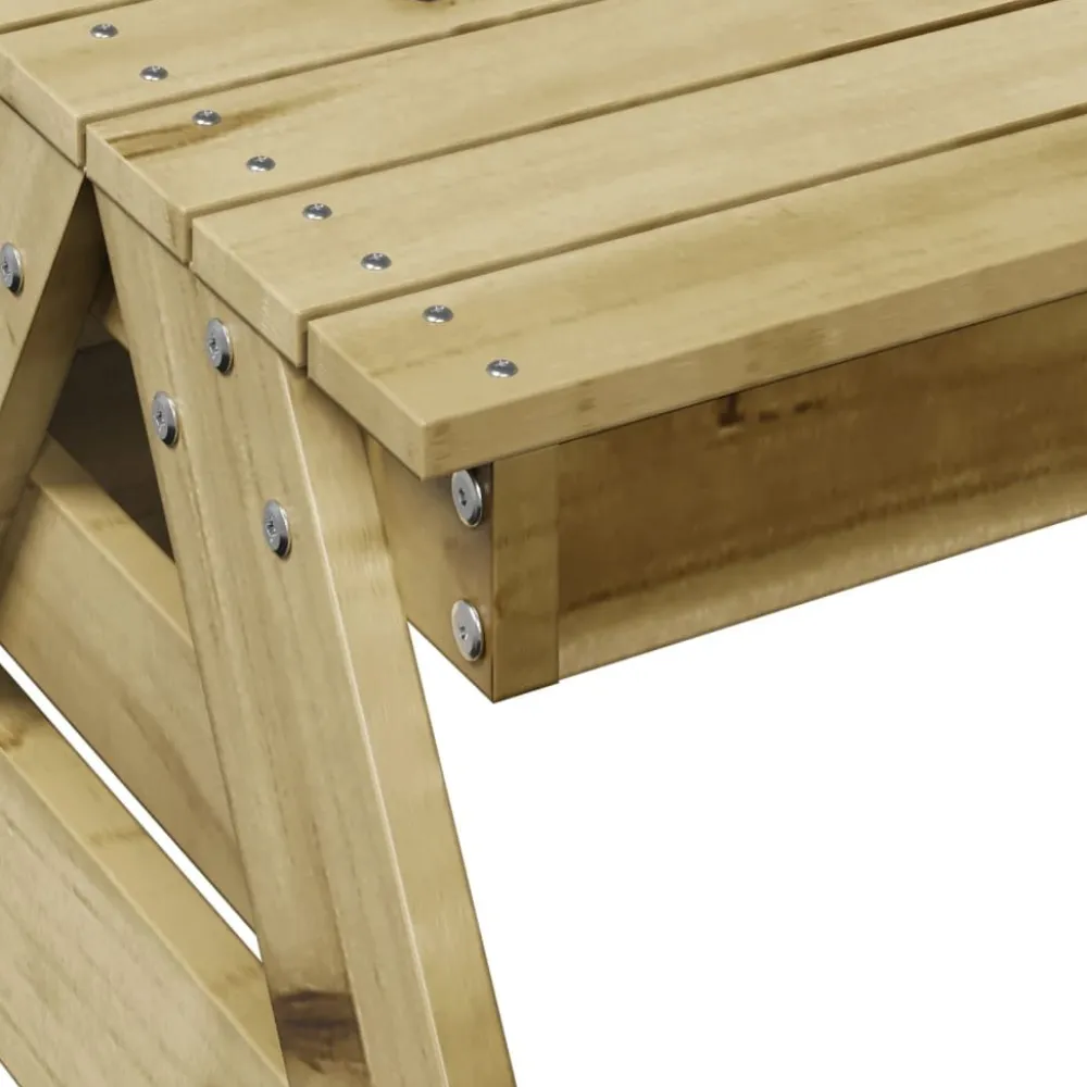Outlet FinePRICE Lasten piknikpöytä 88x122x58 cm, eri materiaaleja ja värejä (33989)
