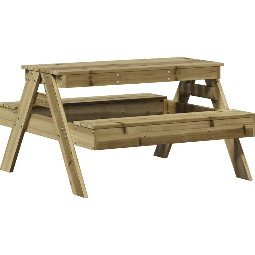 FinePRICE Lasten piknikpöytä 88x97x52 cm, eri värejä (33988)