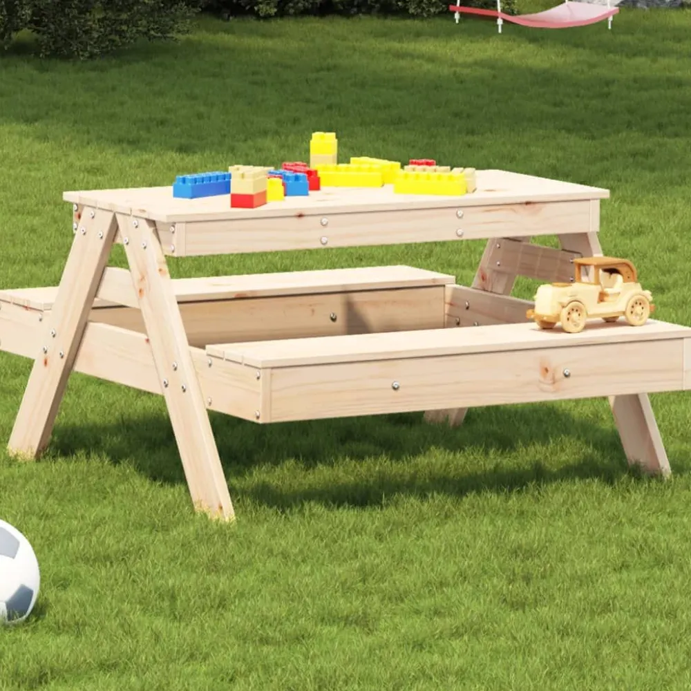 FinePRICE Lasten piknikpöytä 88x97x52 cm, eri värejä (33988)