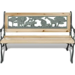 FinePRICE Lasten puinen puutarhapenkki 84 cm