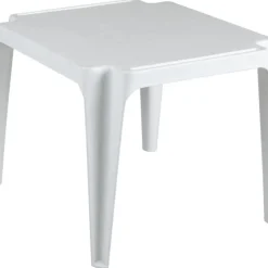 Outlet Brafab Lasten puutarhapöytä Olle, 51x55cm, valkoinen