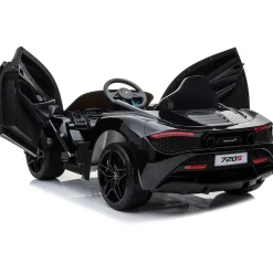 Best Nordic Play Lasten sähköauto McLaren 720S 12Vn kumipintarenkaat nahkaistuin musta