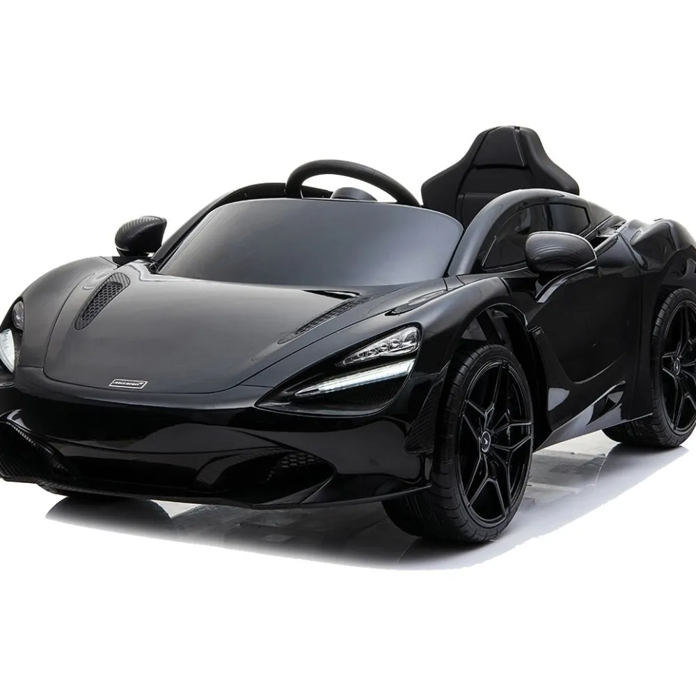 Best Nordic Play Lasten sähköauto McLaren 720S 12Vn kumipintarenkaat nahkaistuin musta
