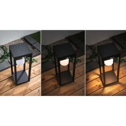 Sale Paulmann LED-aurinkokennovalaisin Marisol, IP44, 3000K, liiketunnistin, musta