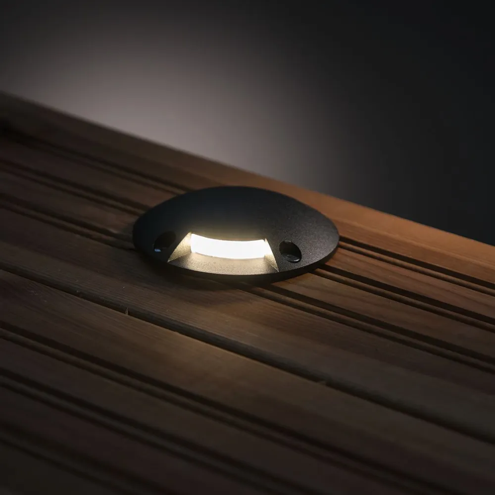 FTLight LED-laiturivalaisin Marina I 1,5W 24V 4000K IP67 musta alumiini