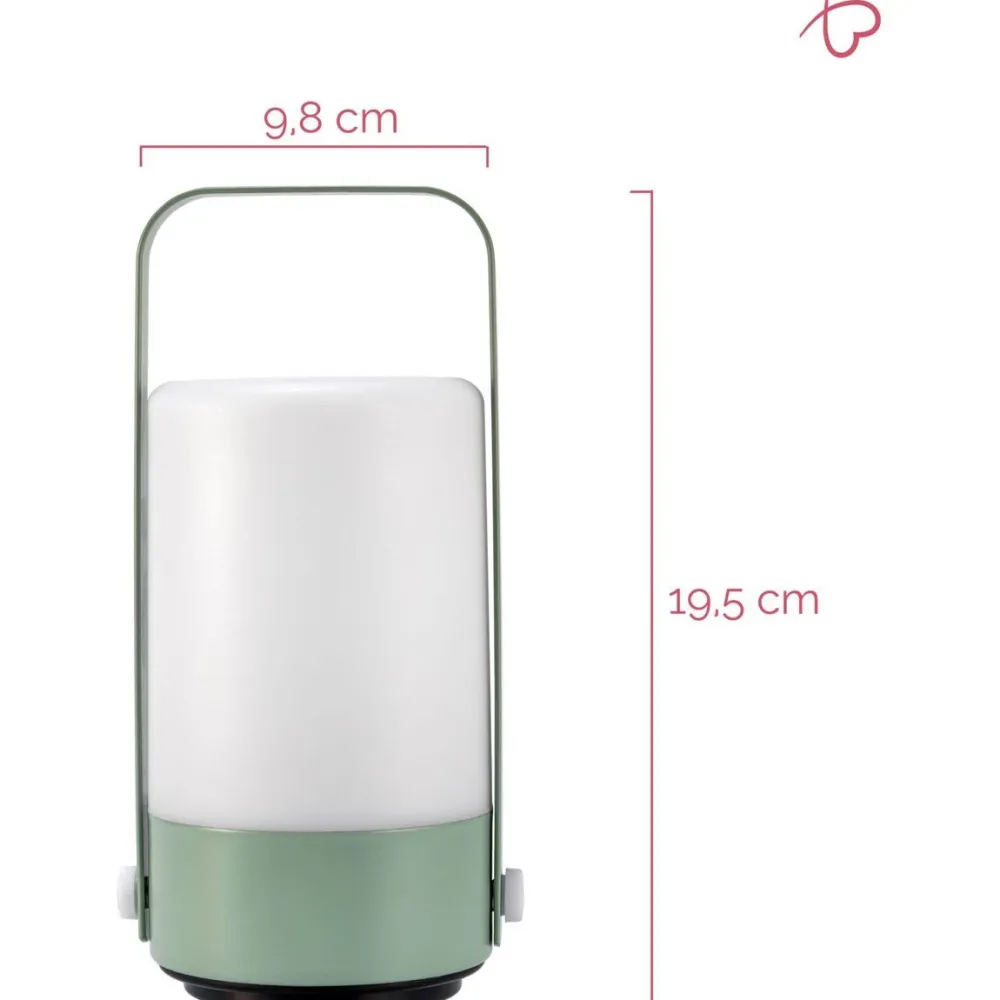 Clearance Paulmann LED-lyhty Pauleen Mobile Charm, 3000K, harmaa/vihreä