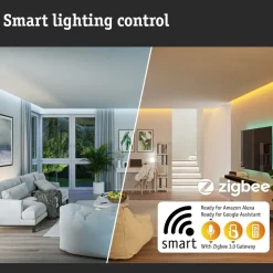 Discount Paulmann LED-lyhty Plug & Shine Classic, 30cm, Smart Home Zigbee 3.0, IP44, RGBW, antrasiitti