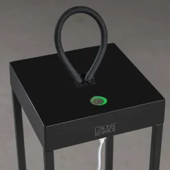 Online Konstsmide LED-lyhtyvalaisin Ravello 30cm ladattava musta