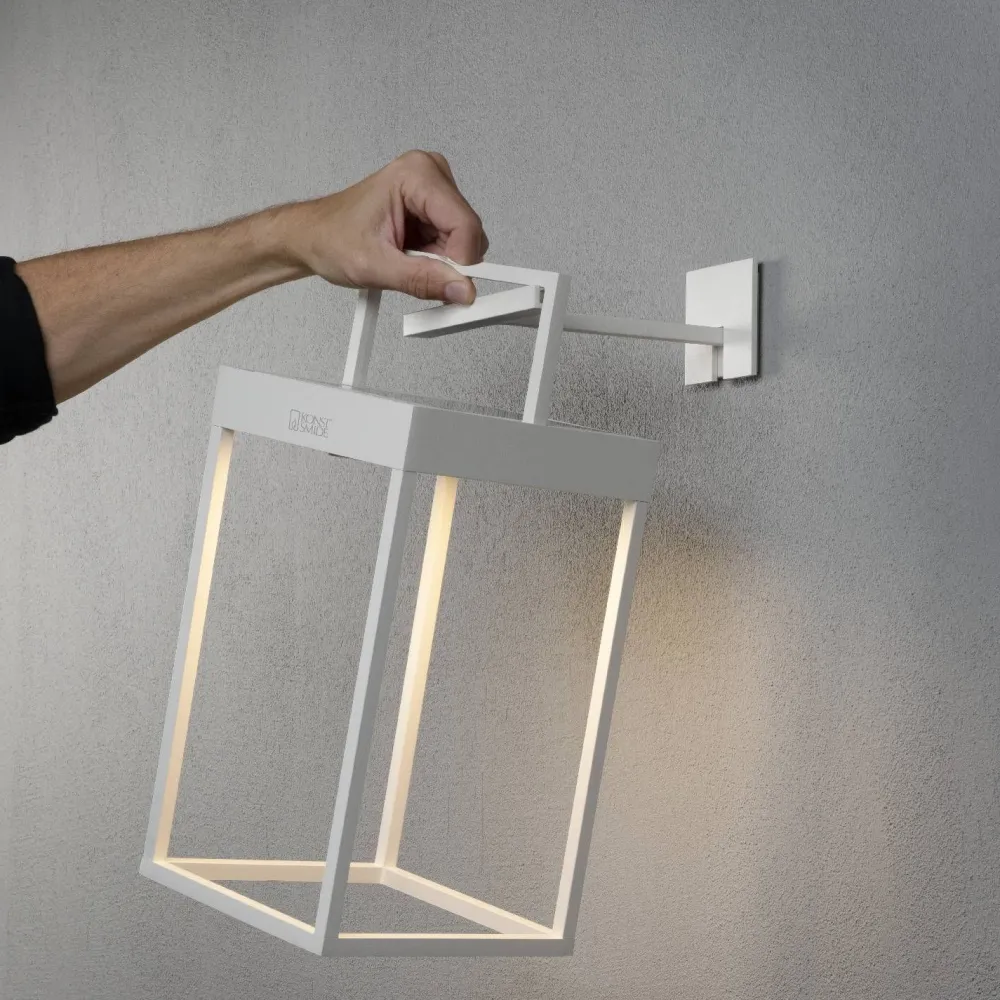 Sale Konstsmide LED-lyhtyvalaisin Portofino aurinkopaneelilla valkoinen
