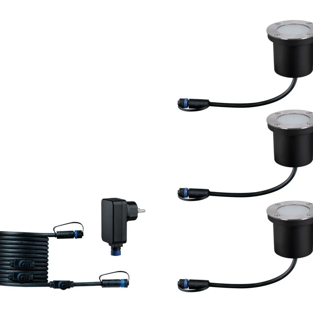 Outlet Paulmann LED-Maavalaisin aloitussetti Plug & Shine upotettava RGBW