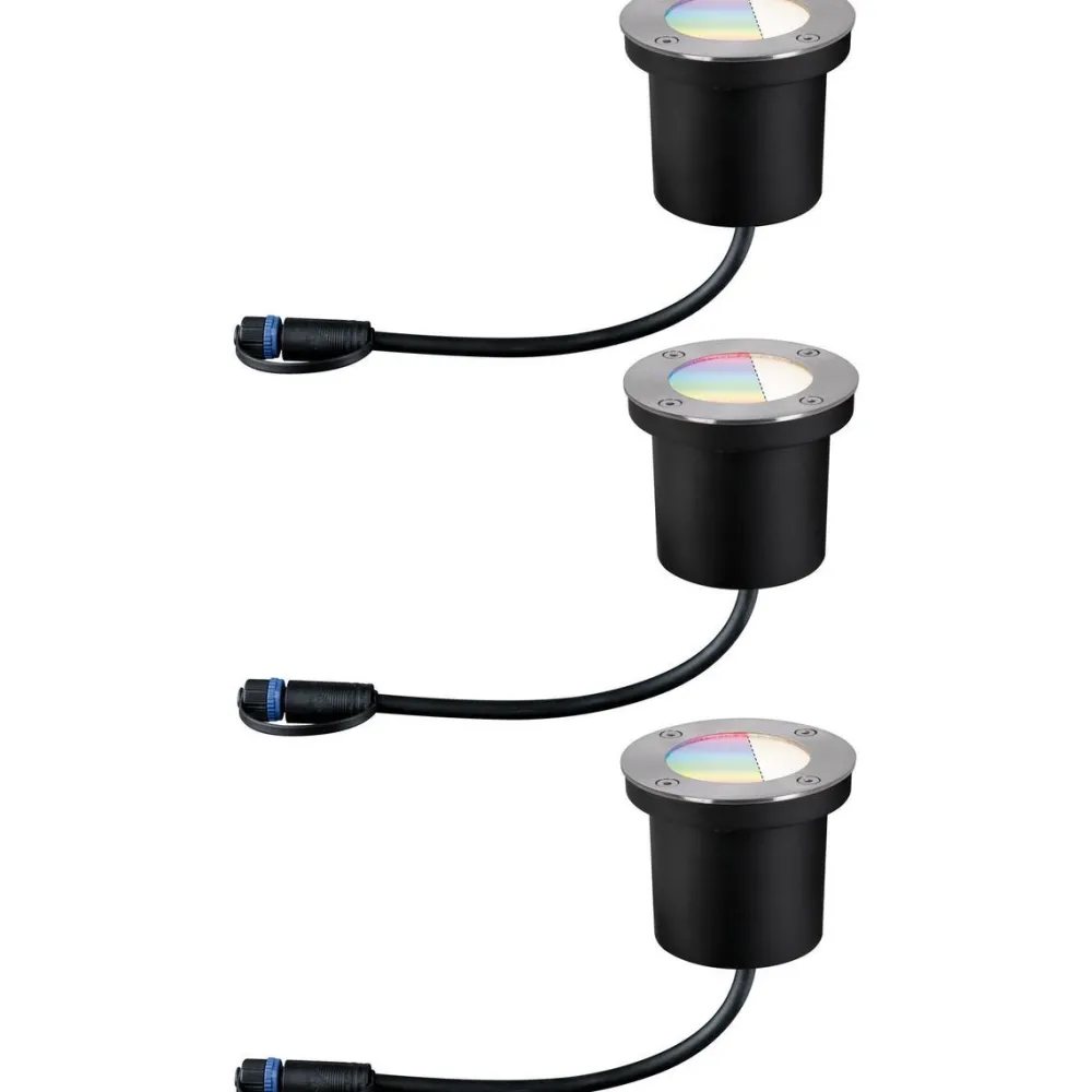 Outlet Paulmann LED-Maavalaisin aloitussetti Plug & Shine upotettava RGBW