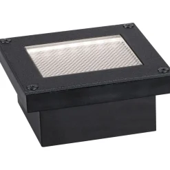 New Paulmann LED-maavalaisin aurinkokennolla Domenic, 8x8cm, IP67, 3000K, musta