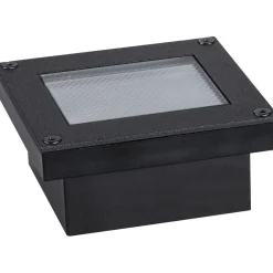 New Paulmann LED-maavalaisin aurinkokennolla Domenic, 8x8cm, IP67, 3000K, musta