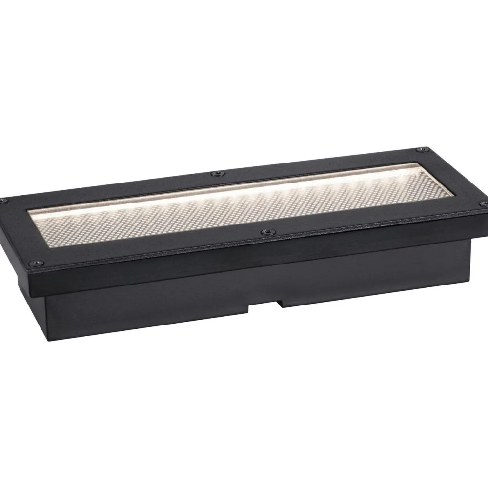 Hot Paulmann LED-maavalaisin aurinkokennolla Domenic, 8x20cm, IP67, 3000K, musta