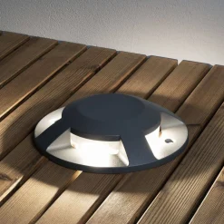 Clearance Konstsmide LED-maavalaisin 7878-370 Ø200 mm antrastiitti LED 12W