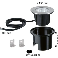 Clearance Paulmann LED-maavalaisin Durea, IP67, 15.3cm, 3000K, 75°, rst