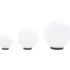 Hot FinePRICE Led-pallovalaisimet 3 kpl 20/30/40 cm akryyli