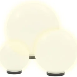 Hot FinePRICE Led-pallovalaisimet 3 kpl 20/30/40 cm akryyli