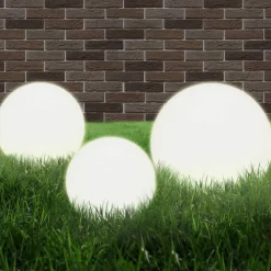 Hot FinePRICE Led-pallovalaisimet 3 kpl 20/30/40 cm akryyli