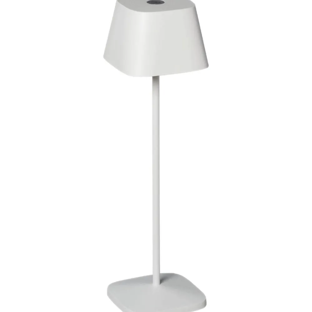 New Konstsmide LED-pöytävalaisin Capri ladattava valkoinen