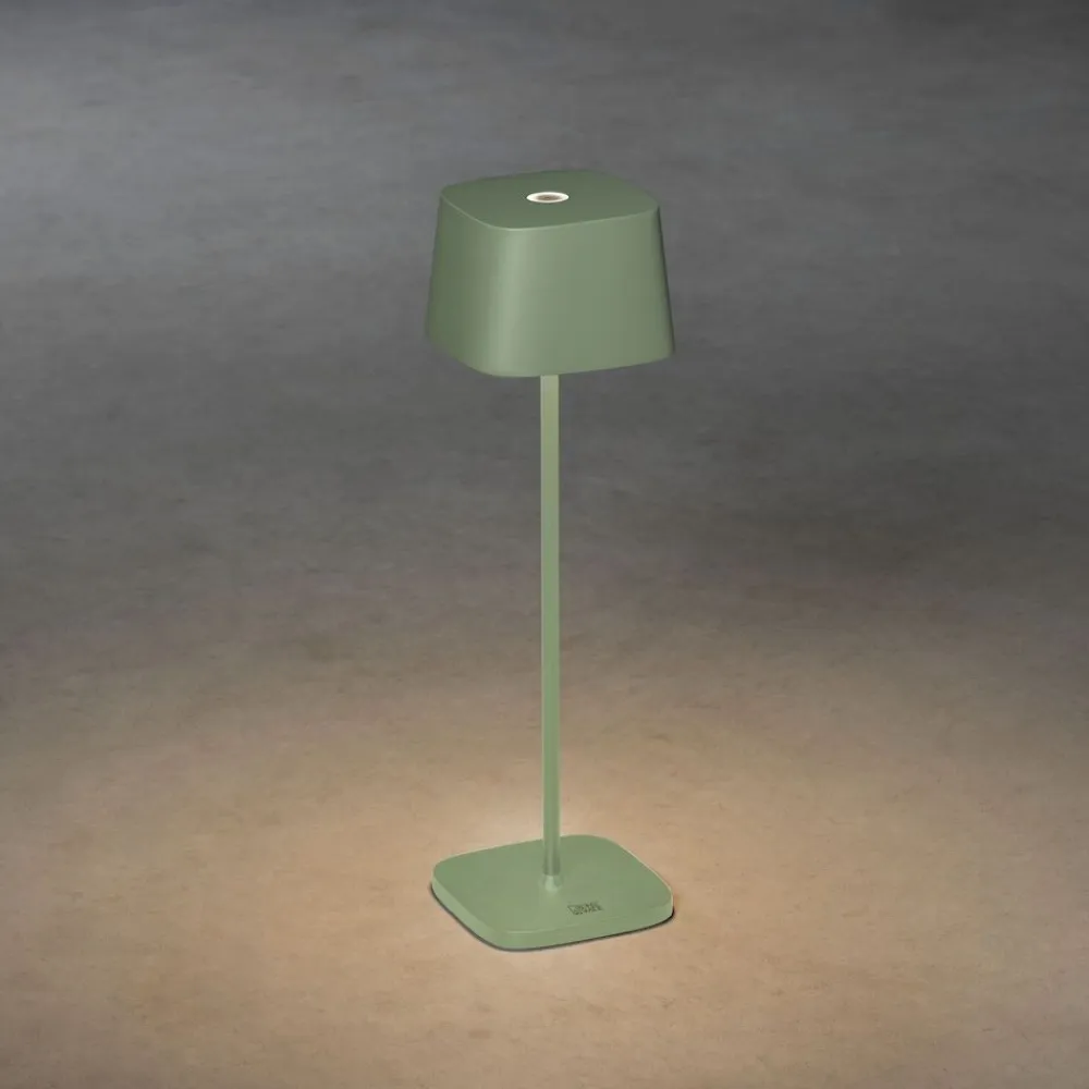 Hot Konstsmide LED-pöytävalaisin Lounge Capri 7814-960, ladattava, terrakotta